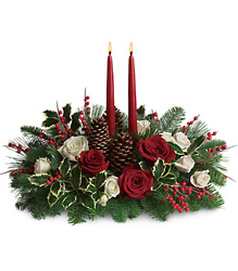 Christmas Wishes Centerpiece from Westbury Floral Designs in Westbury, NY